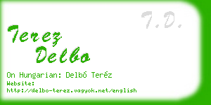 terez delbo business card